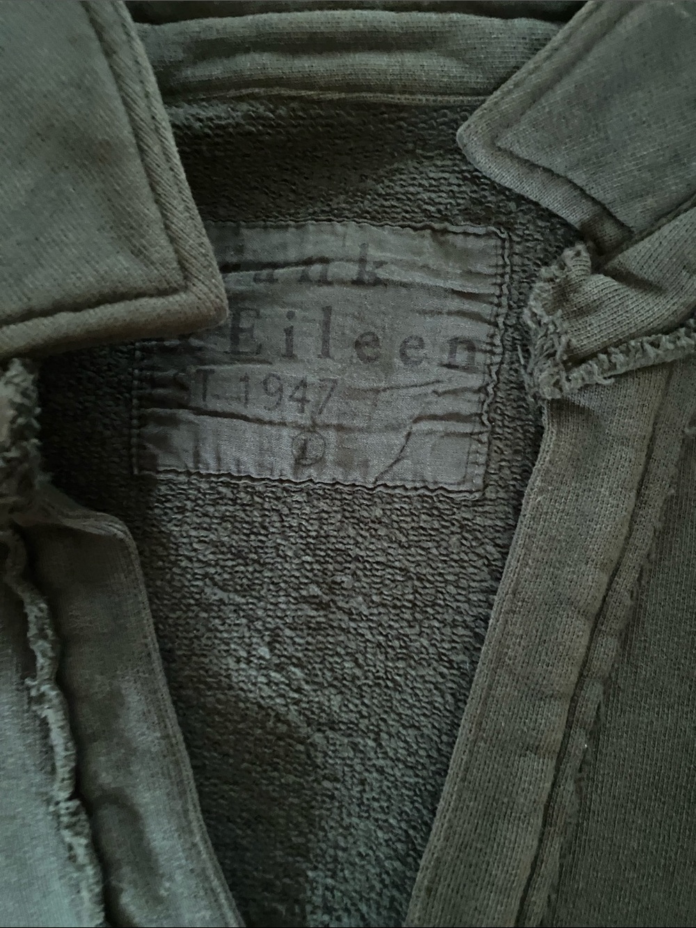 NWOT Frank & Eileen Patrick Popover Henley in a Rosemary Green color size L - Picture 6 of 7